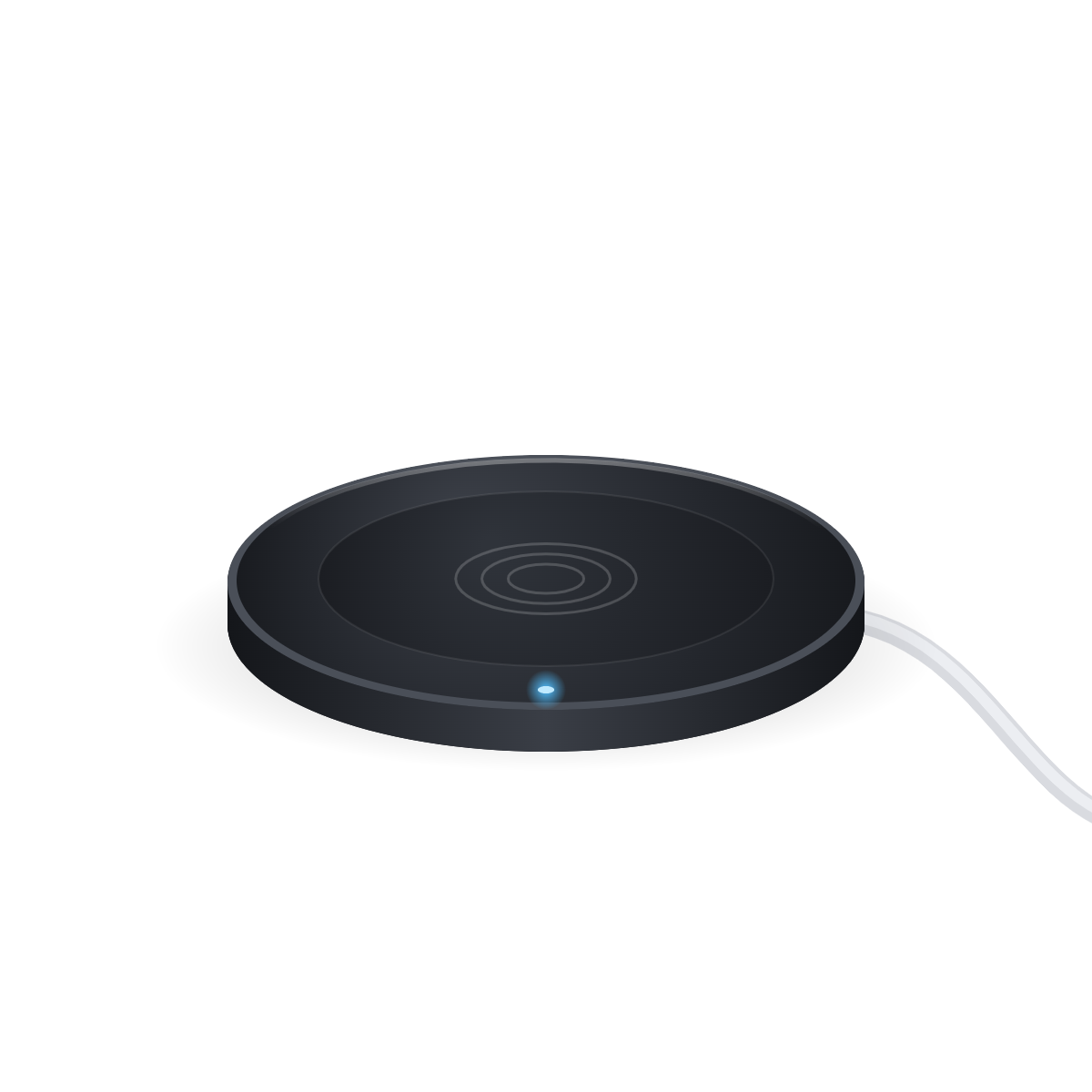 Oval wireless charging pad
